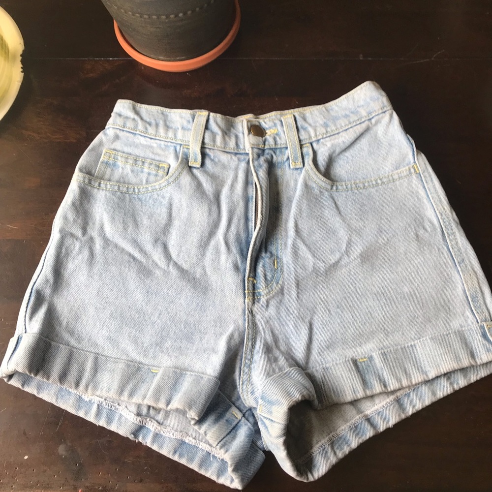 American apparel high waisted shorts